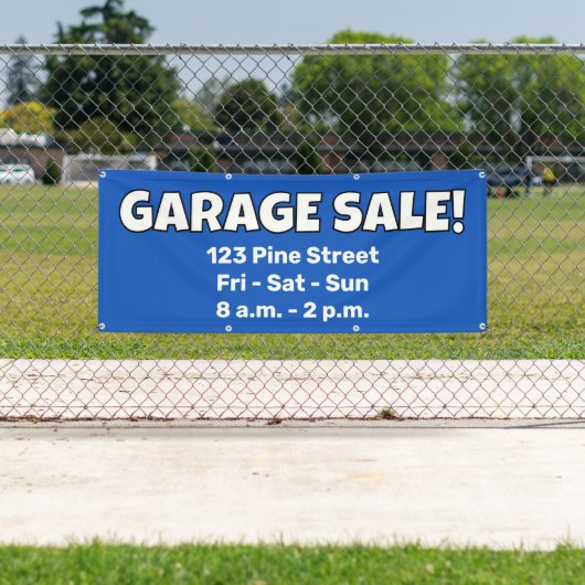 Aangepaste GARAGE SALE!-Banner Spandoek (Insitu)