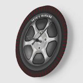 Aangepaste GARAGE wandklok - Autoreparatie Mechani (Hoek)