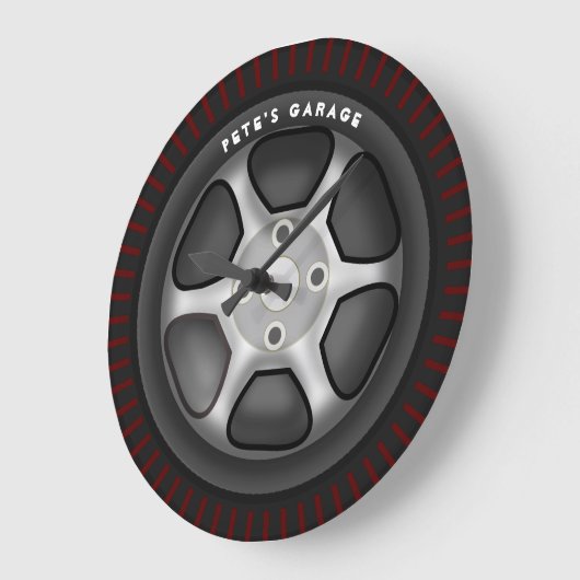 Aangepaste GARAGE wandklok - Autoreparatie Mechani (Hoek)