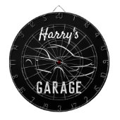 Aangepaste garagemancave dartbord (Voorkant)