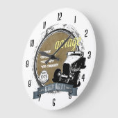 Aangepaste garageteken grote klok (Hoek)