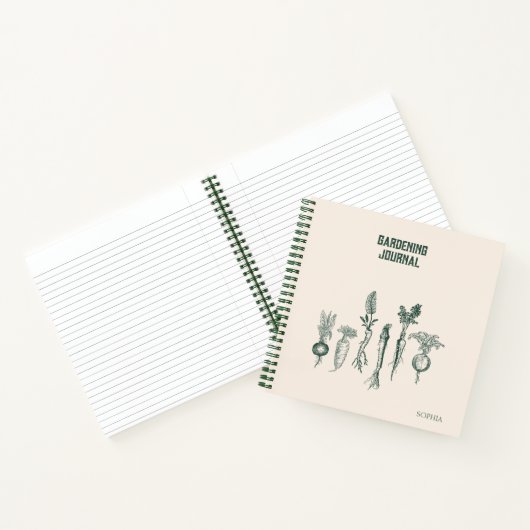 Aangepaste Gardening Journal Notitieboek (Binnen)