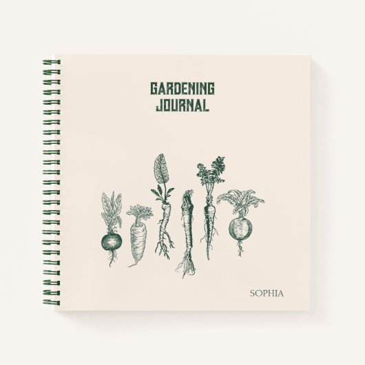 Aangepaste Gardening Journal Notitieboek (Voorkant)