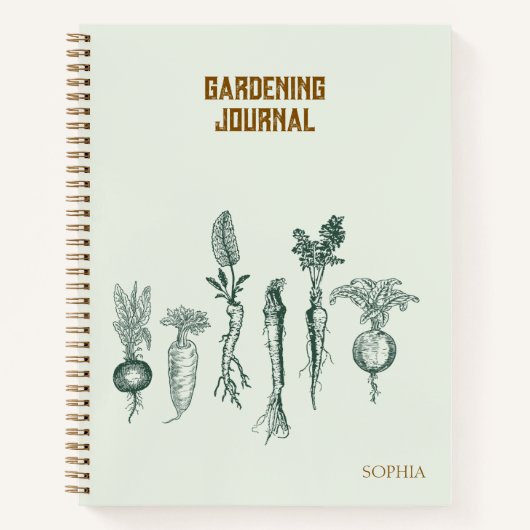 Aangepaste Gardening Journal Notitieboek (Voorkant)