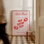 Aangepaste gastcheck Aangepaste offerte rood Poste Poster