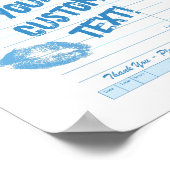 Aangepaste gastcontrole – gepersonaliseerde offert poster (Hoek)