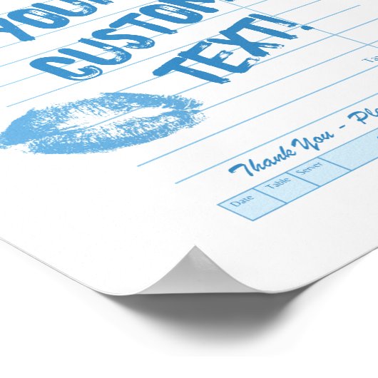 Aangepaste gastcontrole – gepersonaliseerde offert poster (Hoek)