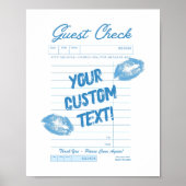 Aangepaste gastcontrole – gepersonaliseerde offert poster (Voorkant)