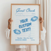 Aangepaste gastcontrole – gepersonaliseerde offert poster