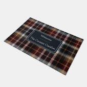 Aangepaste gastdeurmat Gingham vakantieverhuur Deurmat (Schuin)