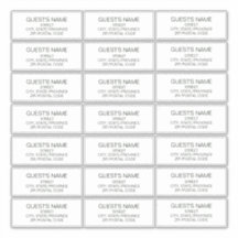 Aangepaste gasten Adresetiketten Donkergroen