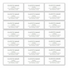 Aangepaste gasten Adresetiketten Donkergroen Sticker