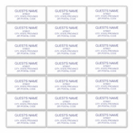 Aangepaste gasten Adresetiketten Navy Blue Sticker