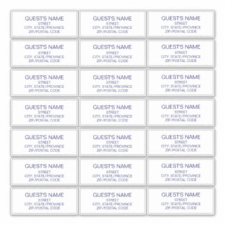 Aangepaste gasten Adresetiketten Navy Blue Sticker