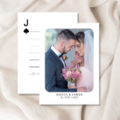 Aangepaste gastenboek speelkaarten, bruiloft informatiekaartje