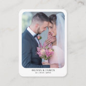 Aangepaste gastenboek speelkaarten, bruiloft informatiekaartje (Voorkant)