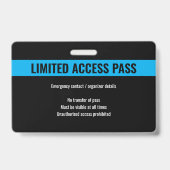 Aangepaste gasttoegang Minimalistische E-Sport Bla Badge (Achterkant)