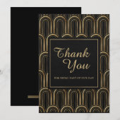 Aangepaste  Gatsby Wedding Bedankkaart (Voorkant / Achterkant)