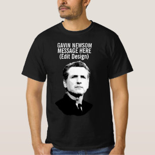 Aangepaste Gavin Newsom T-shirt