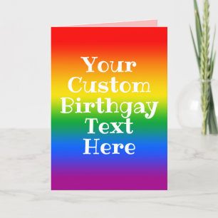 Aangepaste Gay Verjaardag Kaart
