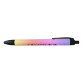 Aangepaste gazale regenbooggradiënt zwarte inkt pen (Bovenkant)