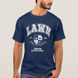 Aangepaste gazon maaien Funny Yard Werk voor papa T-shirt