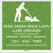 Aangepaste gazon zorg promotionele vinyl sticker (Vel)