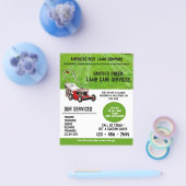 Aangepaste gazonverzorging grasmaaien landschapsar flyer (Enkel)