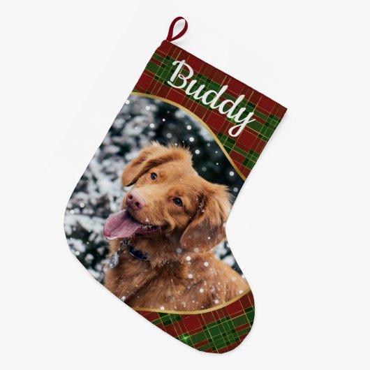 Aangepaste, geavanceerde kerststooking grote kerstsok (Voorkant (Hangend))