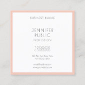 Aangepaste, geavanceerde professionele Sjabloon Vierkante Visitekaartje (Achterkant)