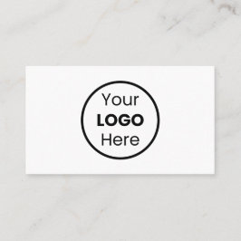Aangepaste geavanceerde zwart-wit Logo minimaal Visitekaartje