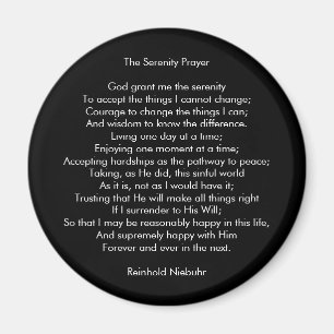 Aangepaste gebed motivatie citaat bericht zwart magneet