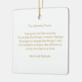Aangepaste gebedsbericht citaat en foto gepersonal keramisch ornament (Links)