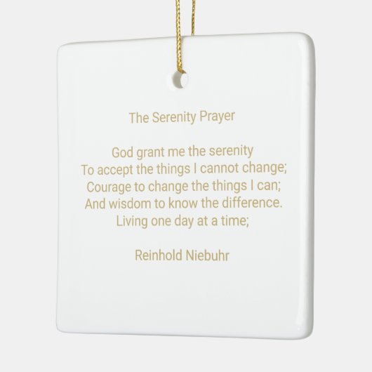 Aangepaste gebedsbericht citaat en foto gepersonal keramisch ornament (Links)
