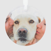 Aangepaste gebedsbericht citaat en foto gepersonal ornament (achterkant)