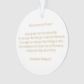 Aangepaste gebedsbericht citaat en foto gepersonal ornament (voorkant)