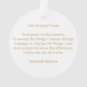 Aangepaste gebedsbericht citaat en foto gepersonal ornament (voorkant)