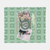 Aangepaste gebeurtenis 2 Aangepaste foto's met Sha Fleece Deken (Voorkant (Horizontaal))