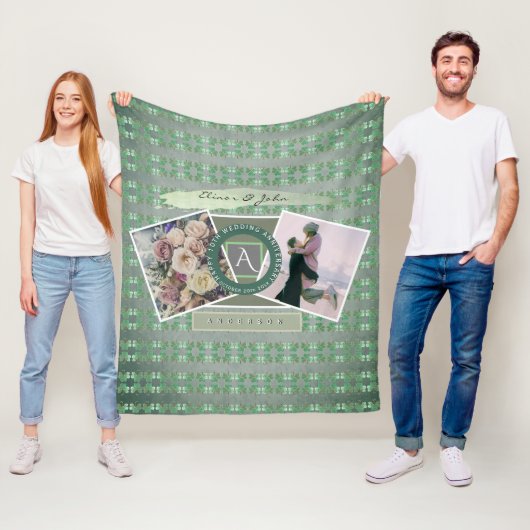 Aangepaste gebeurtenis 2 Aangepaste foto's met Sha Fleece Deken (In situ)