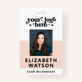 Aangepaste gebeurtenis-ID met de naam Photo Employ Badge (Voorkant)