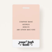 Aangepaste gebeurtenis-ID met de naam Photo Employ Badge (Achterkant)