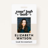 Aangepaste gebeurtenis-ID met de naam Photo Employ Badge (Voorkant)