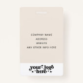 Aangepaste gebeurtenis-ID met de naam Photo Employ Badge (Achterkant)