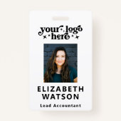 Aangepaste gebeurtenis-ID met de naam Photo Employ Badge (Voorkant)