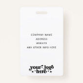 Aangepaste gebeurtenis-ID met de naam Photo Employ Badge (Achterkant)