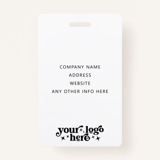 Aangepaste gebeurtenis-ID met de naam Photo Employ Badge (Achterkant)