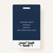 Aangepaste gebeurtenis-ID met de naam Photo Employ Badge (Achterkant)