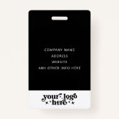 Aangepaste gebeurtenis-ID met de naam Photo Employ Badge (Achterkant)