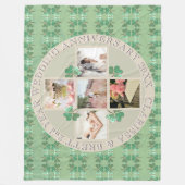 Aangepaste gebeurtenis.Jubileum reünie 5 foto's Sh Fleece Deken (Voorkant)