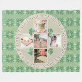 Aangepaste gebeurtenis.Jubileum reünie 5 foto's Sh Fleece Deken (Voorkant (Horizontaal))